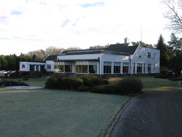 The clubhouse at Cathkin Braes above Glasgow