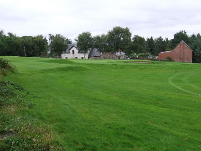 A fairway at Greenock, with Craigs farm to the left