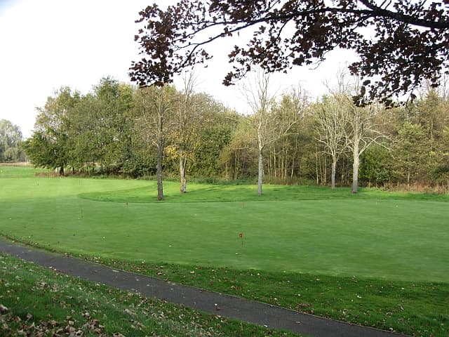 The putting green at Strathclyde Park Golf Course, Hamilton