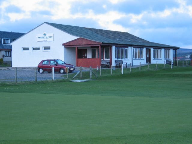 The clubhouse at Dunaverty, Southend, Kintyre