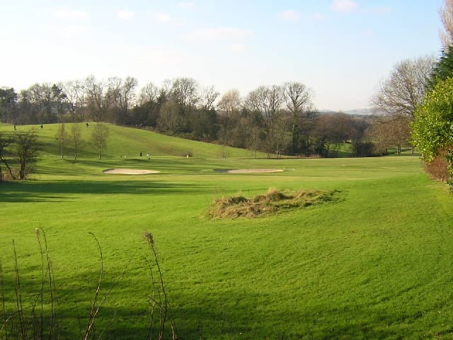 Bunkered fairways at Williamwood, Netherlee