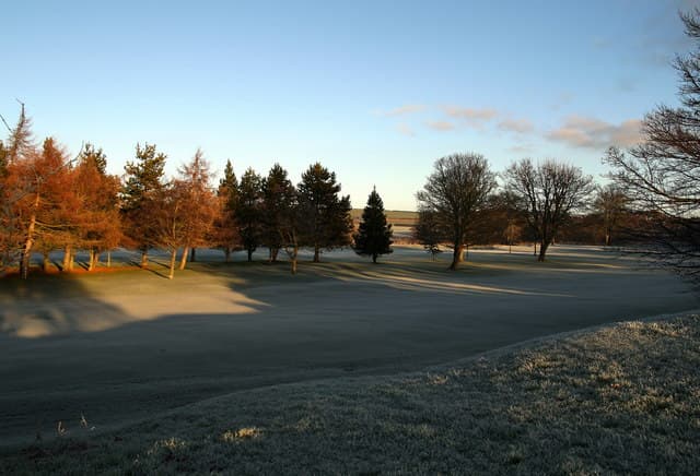 A frosty Christmas morning on the parkland course at Haddington